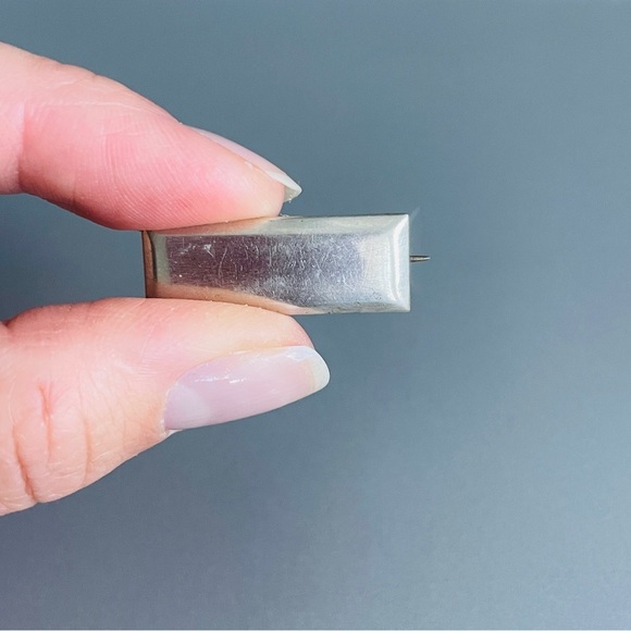 U.S Army Single 1st Lieutenant Bar Military Shoulder Vintage Sterling Si… - Picture 2 of 6